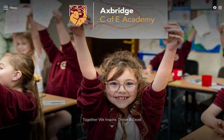 Screenshot of axbridgefirstschool.co.uk