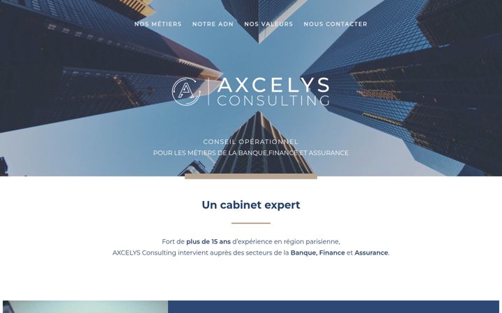 Screenshot of axcelys.com