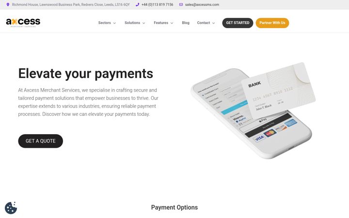 Screenshot of axcessms.com