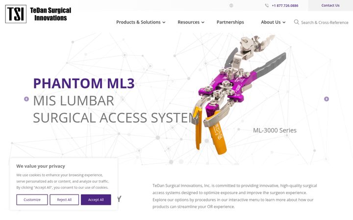 Screenshot of axcesssurgical.com