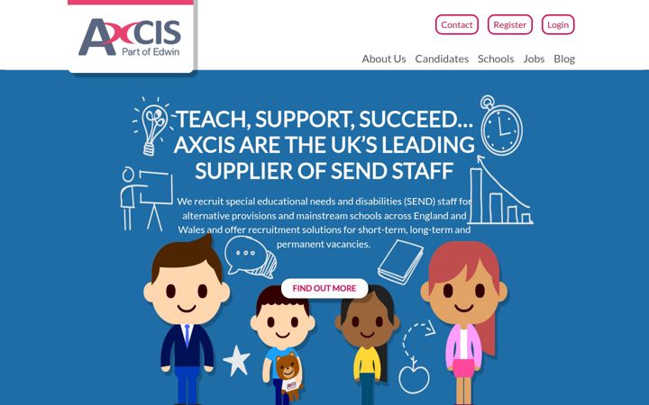 Screenshot of axcis.co.uk