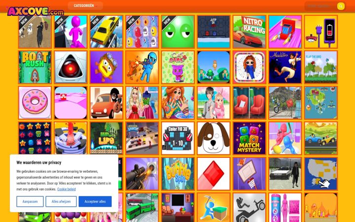 Screenshot of axcove.com