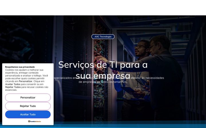 Екранна снимка на axctecnologia.com.br