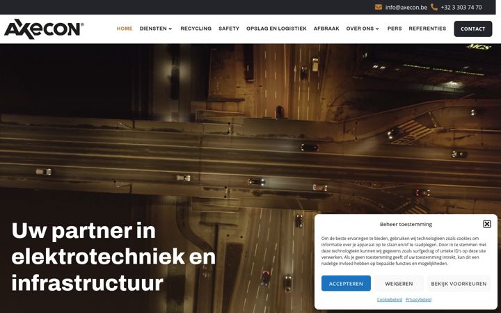 Screenshot of axecon.be