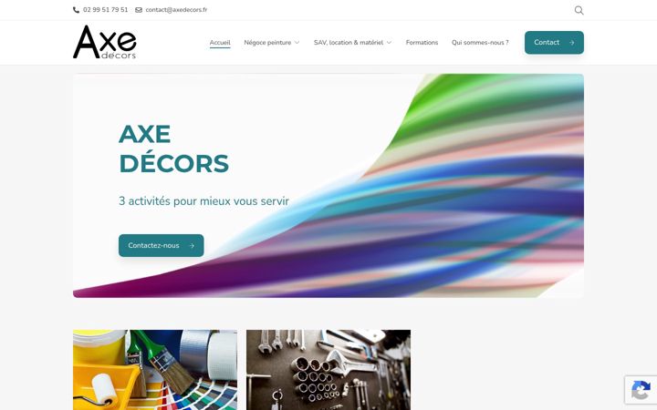 Screenshot of axedecors.fr