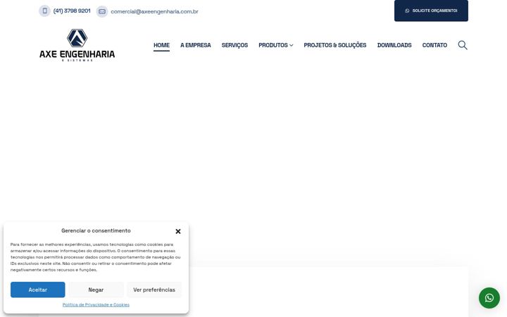Snimka zaslona za axeengenharia.com.br