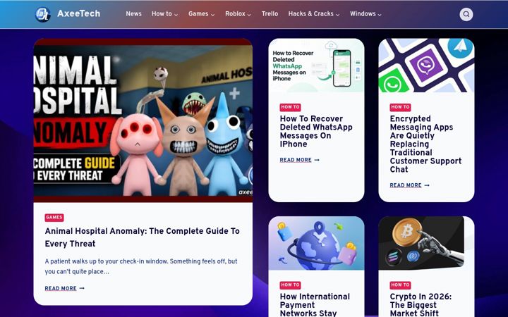 Screenshot of axeetech.com