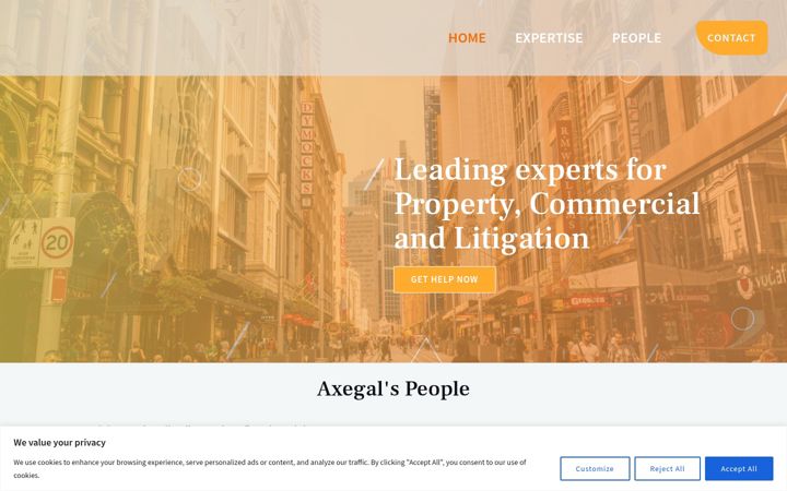 Screenshot of axegal.au
