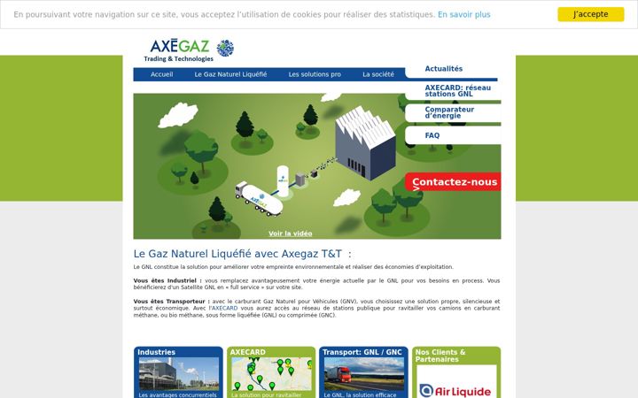 Screenshot of axegaz.com