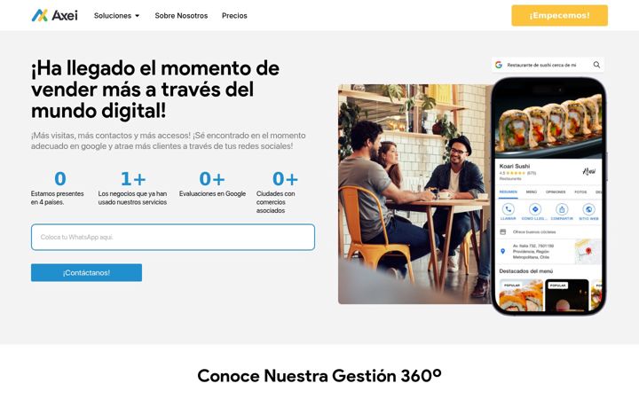 Screenshot of axei.es