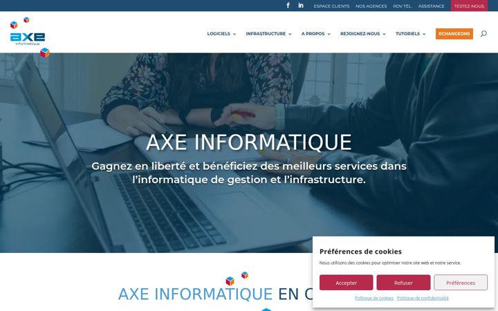 Kuvakaappaus sivustosta axeinfo.fr