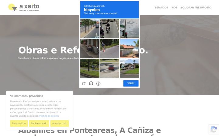 Screenshot of axeitoobrasereformas.com
