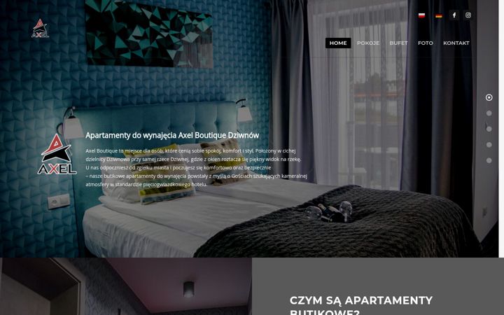 Screenshot of axel-dziwnow.com
