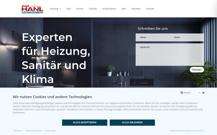 Screenshot of axel-hanl.de