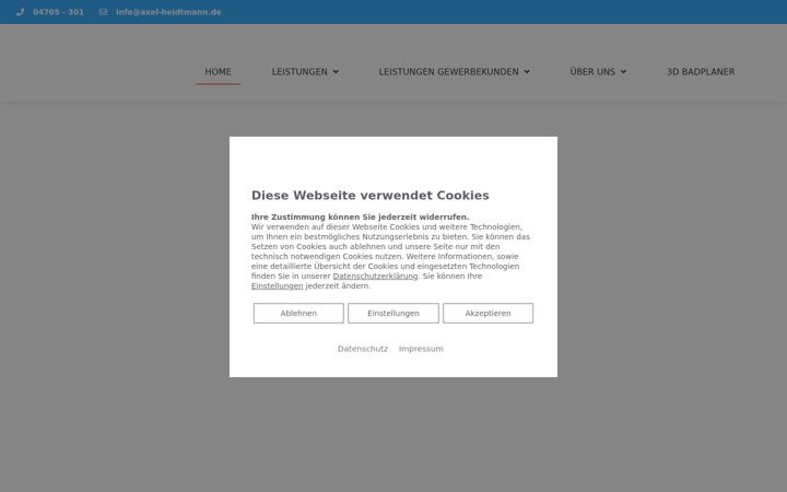 Screenshot of axel-heidtmann.de