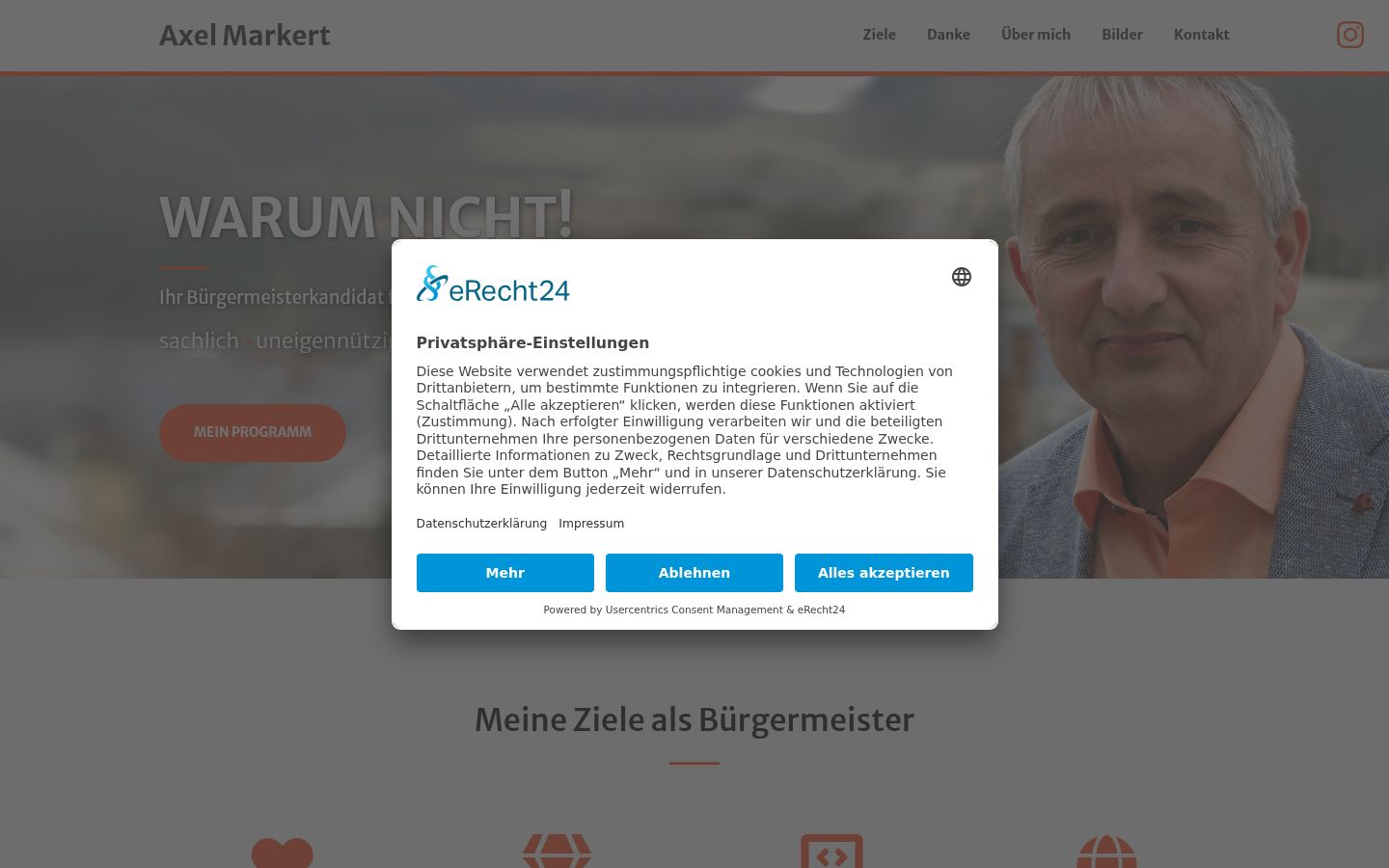 Zrzut ekranu banera zgody wyświetlanego przed jakąkolwiek interakcją