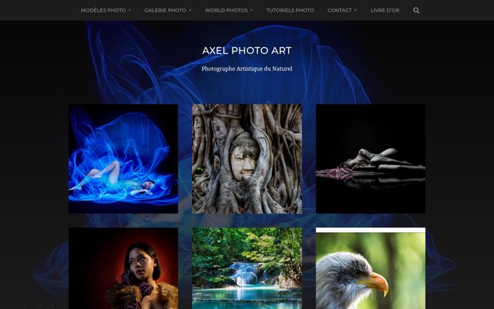 Screenshot of axel-photo-art.com