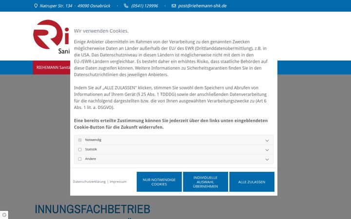 Screenshot of axel-riehemann.de