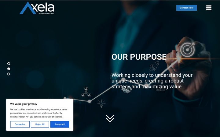 Screenshot of axelacv.com