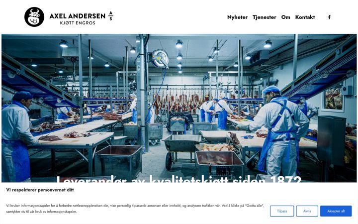 Screenshot of axelandersen.no