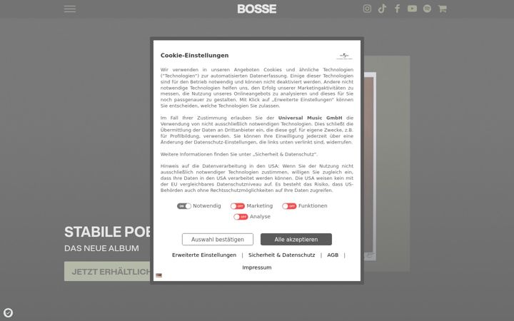 Screenshot of axelbosse.de