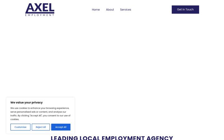 Captura de pantalla de axelemployment.co.uk