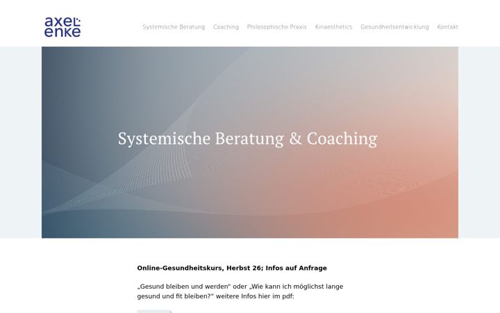 Screenshot of axelenke.de