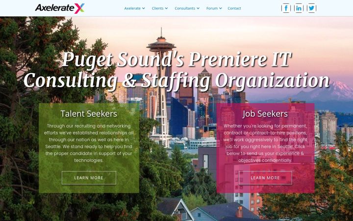 Screenshot of axelerate.com