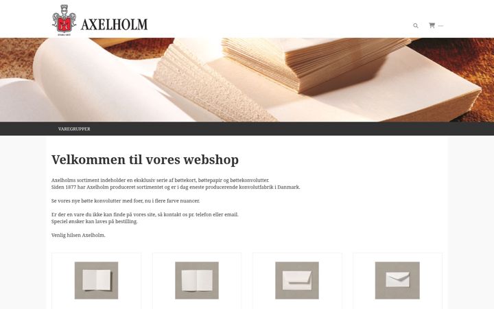 Screenshot of axelholm.dk