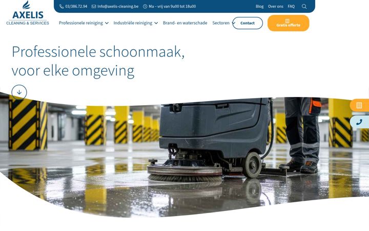 Screenshot ta' axelis-cleaning.be