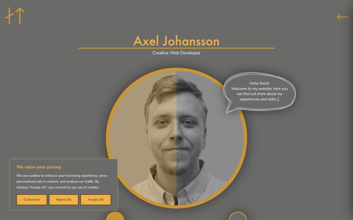 Screenshot of axeljdesign.com