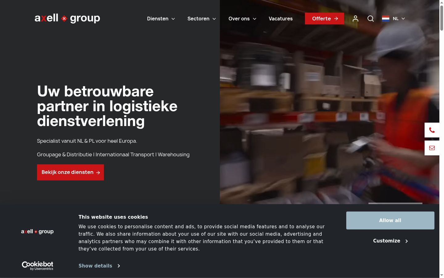 Screenshot tal-banner tal-kunsens muri qabel kwalunkwe interazzjoni