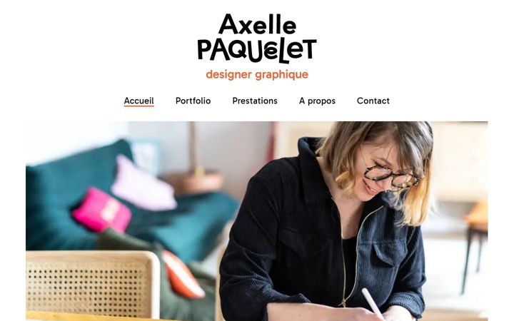 Screenshot of axellepaquelet.com