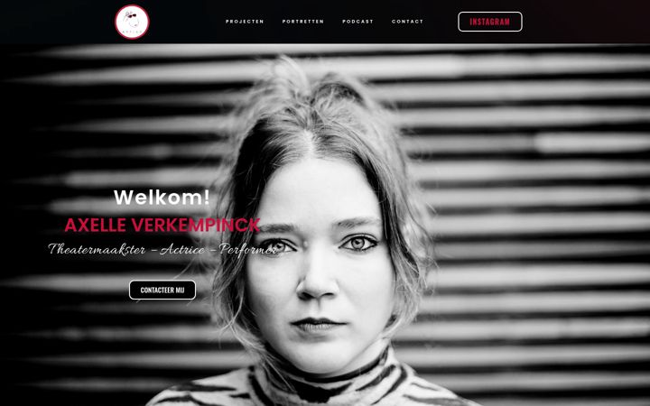 Screenshot of axelleverkempinck.com