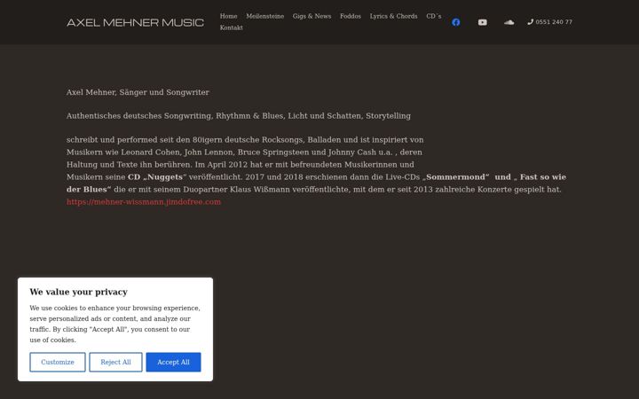 Screenshot of axelmehner-music.de