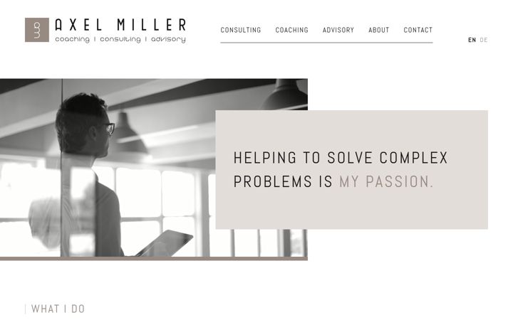 Screenshot of axelmiller.com