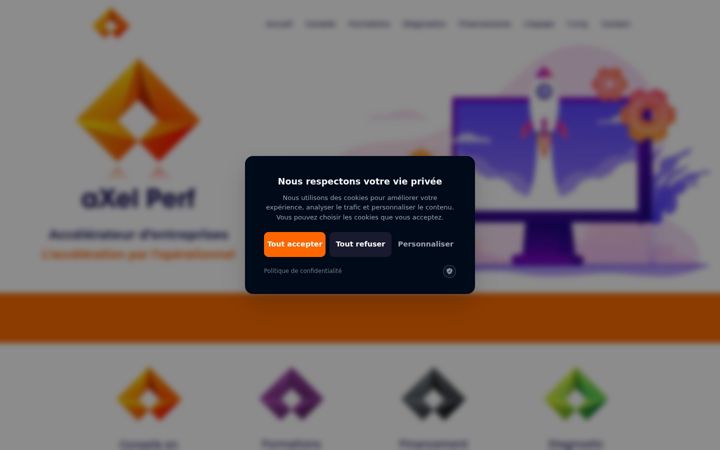 Screenshot of axelperf.com