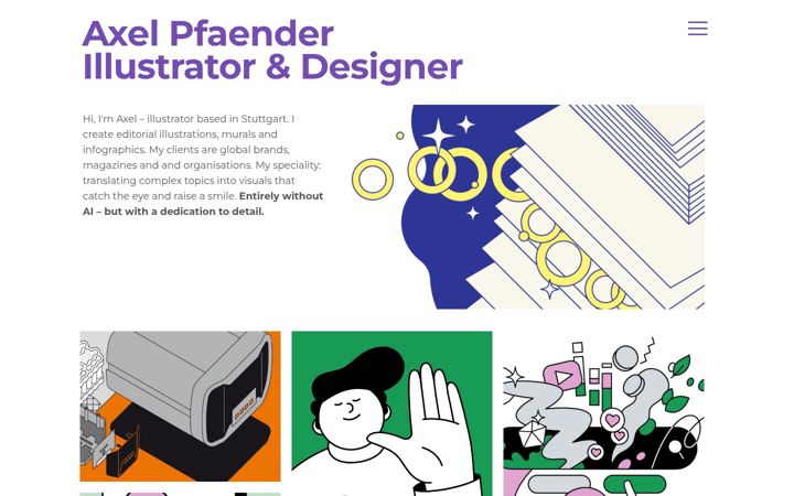 Screenshot of axelpfaender.com