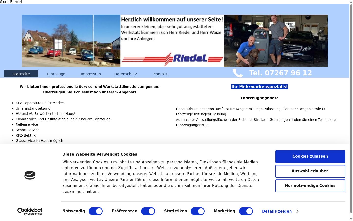Zrzut ekranu banera zgody wyświetlanego przed jakąkolwiek interakcją