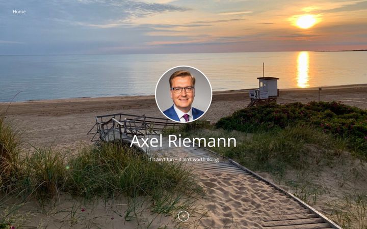 Screenshot of axelriemann.eu