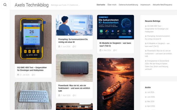 Képernyőkép: axels-technikblog.de
