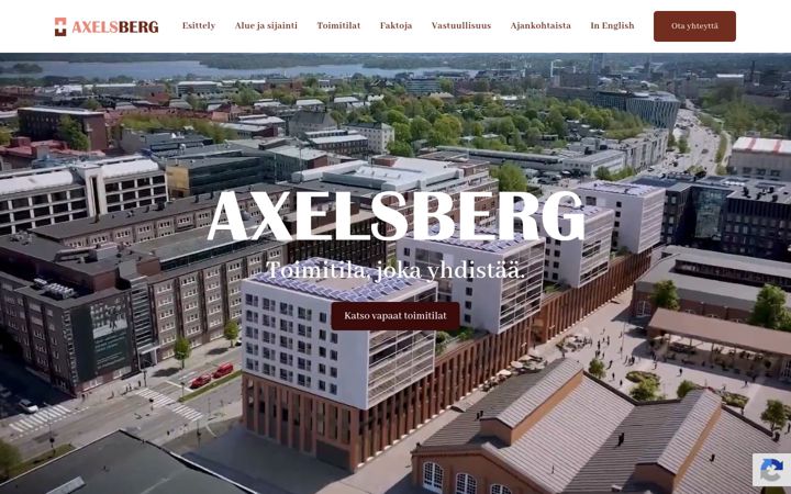 Screenshot of axelsberg.fi