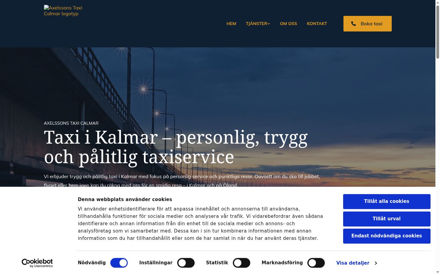 Screenshot tal-banner tal-kunsens muri qabel kwalunkwe interazzjoni