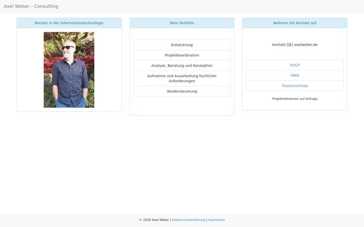 Screenshot of axelweber.de