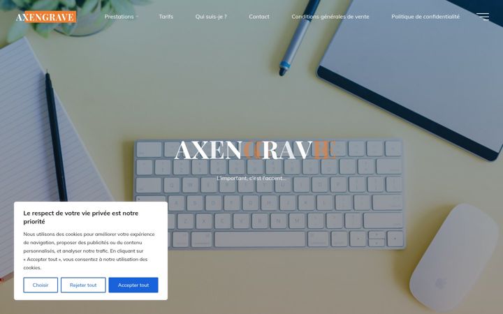 Zrzut ekranu axengrave.fr