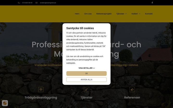 Screenshot of axengrens.se