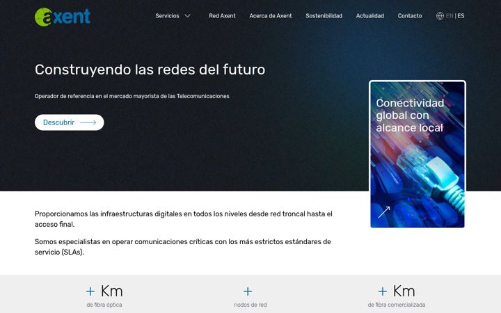 Screenshot of axent.es
