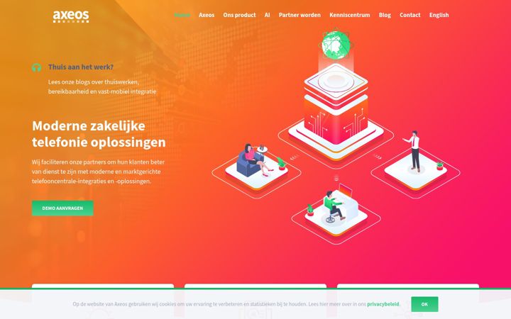 Screenshot of axeos.nl
