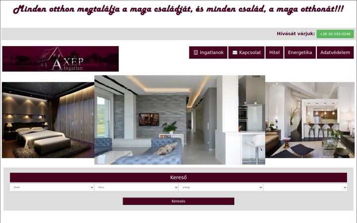 Screenshot of axepingatlan.hu