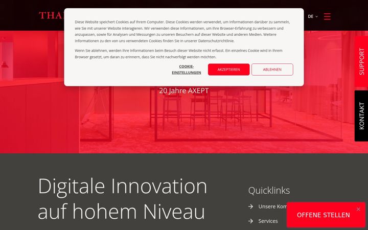 Screenshot of axept.ch
